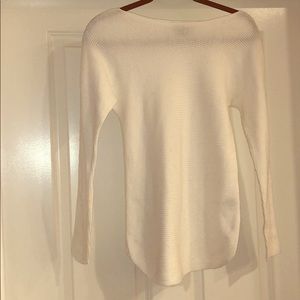 White Woven Nordstorm Sweater Top